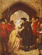 Edward Matthew Ward Sir Thomas More's Farewell to his Daughter oil painting on canvas